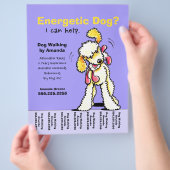 ドッグウォーカー歩くラブラドールティアシート チラシ (手)