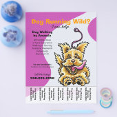 ドッグウォーカー歩くリーシュテリアティアシート チラシ (シングル)