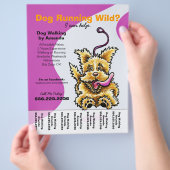 ドッグウォーカー歩くリーシュテリアティアシート チラシ (手)