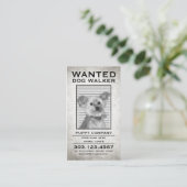 ドッグウォーカー求人ポスター 名刺 (スタンド正面)