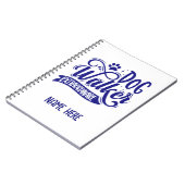 ドッグウォーカー異常パーソナライズされた ノートブック (左側)