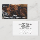 ドッグウォーカー着座保育サービス 名刺 (正面/裏面)