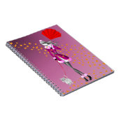 ドッグウォーカー紅葉ピンク ノートブック (右側)