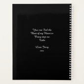 ドッグウォーカー紅葉ピンク プランナー手帳 (裏面)