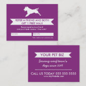 ドッグウォーカー紹介カード – 個人用設定 紹介カード (正面/裏面)