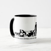 ドッグウォーカー鑑賞日シルエットマグ2 マグカップ (正面左)