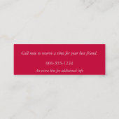 ドッグウォーカー スキニー名刺 (裏面)