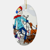 ドッグウォーカー セラミックオーナメント (右)