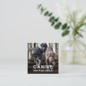 ドッグウォーカー&ドッグアドベンチャースクエアビジネスカード スクエア名刺 (スタンド正面)