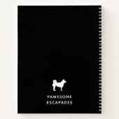 ドッグウォーカー&ペットシッタブラック ノートブック (裏面)