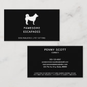 ドッグウォーカー&ペットシッタブラック 名刺 (正面/裏面)