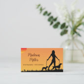 ドッグウォーカー/ペットシッターの名刺 名刺 (スタンド正面)