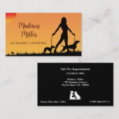 ドッグウォーカー/ペットシッターの名刺 名刺 (正面/裏面)