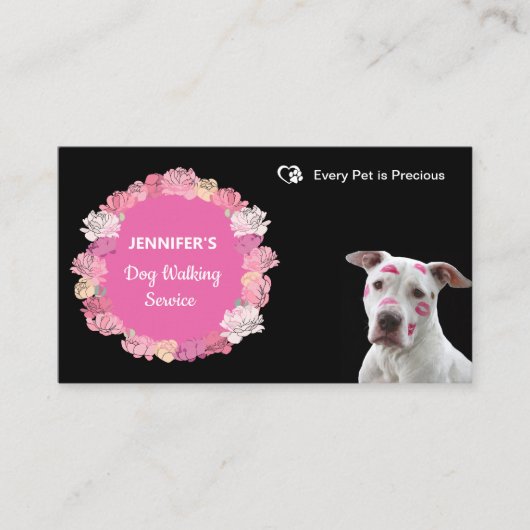 ドッグウォーカー/ペットシッターの名刺 名刺 (正面)