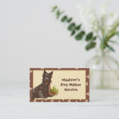 ドッグウォーカー/ペットシッターの名刺 名刺 (スタンド正面)