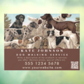 ドッグウォーカー ペットシッター 動物ケアのプロフェッショナル ウィンドウサイン (シート3)