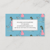 ドッグウォーカー&ペットシッター 名刺 (裏面)