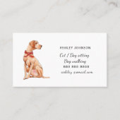 ドッグウォーカー、ペットシーティングサービス 名刺 (正面)