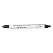 ドッグウォーカー、ペット付き添いビジネスプロモーション 黒ボールペン (正面)