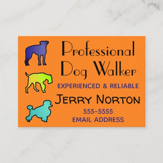 ドッグウォーカー 名刺 (正面)
