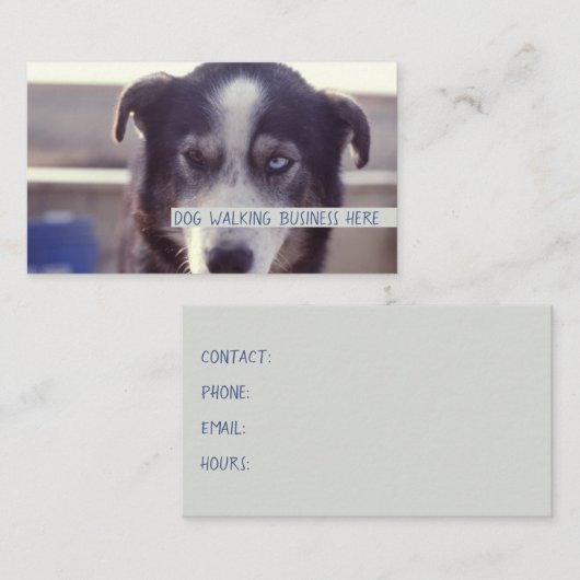 ドッグウォーカー 名刺 (正面/裏面)