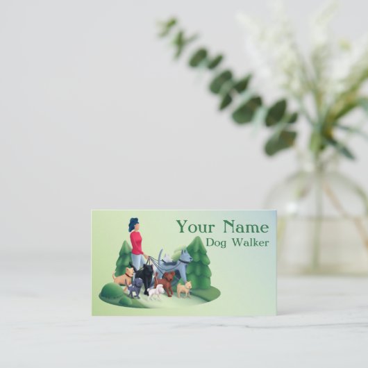 ドッグウォーカー 名刺 (スタンド正面)