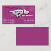 ドッグウォーカー/犬のトリマーの/Petの付き添いの名刺 名刺 (正面/裏面)