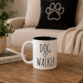 ドッグウォーカー 犬好き ペットケアギフト ツートーンマグカップ