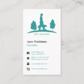ドッグウォーカー | Pet Care Aqua名刺 名刺 (正面)