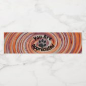 ドッグウォーカーGroovyポープリントペカラフルットシッター ペットボトルラベル (シングルラベル)