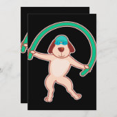 ドッグウォーターエアロビクス |ギフおもしろいト シーズンカード (正面/裏面)