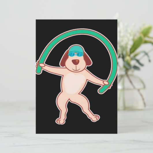 ドッグウォーターエアロビクス |ギフおもしろいト シーズンカード (スタンド正面)