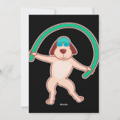 ドッグウォーターエアロビクス |ギフおもしろいト シーズンカード (裏面)