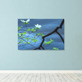 ドッグウッズ・バイ・ザ・ウォーター キャンバスプリント (インサイチュ (ウッドフロア))