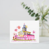 ドッグウッドフェスティバル2016ダウンタウンファイエットビルNC ポストカード (スタンド正面)