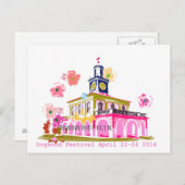 ドッグウッドフェスティバル2016ダウンタウンファイエットビルNC ポストカード (正面/裏面)