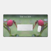 ドッグウッドフルーツの赤いトンボパーソナライズされたイ デスクマット (キーボード&マウス)