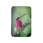 ドッグウッドフルーツの赤いトンボ閉じる バスマット (正面縦)