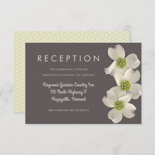 ドッグウッド結婚披露宴エンクロージャカード 招待状 (正面/裏面)