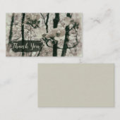 ドッグウッド開花セピアフローラツリーインスパイアヴィンテージ 名刺 (正面/裏面)