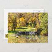 ドッグウッド・クリークの穏やかな情景 感謝の気持ちを伝えるポストカード ポストカード (正面/裏面)
