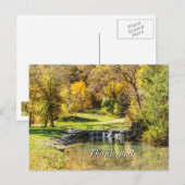 ドッグウッド・クリークの穏やかな風景 感謝の気持ちを伝えるポストカード ポストカード (正面/裏面)