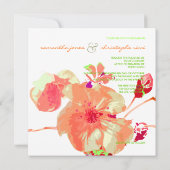 ドッグウッド/ピンク/ピーチ/結婚式招待状 招待状 (裏面)