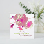 ドッグウッド/ピンク/モーブ/ウェディング 招待状 (スタンド正面)