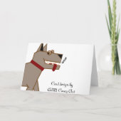 ドッグウーフバースデーカード カード (裏面)