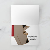 ドッグウーフバースデーカード カード (内部)