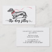 ドッグエレガントシッター 名刺 (正面/裏面)