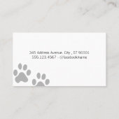 ドッグエレガントトリマードッグハウス 名刺 (裏面)