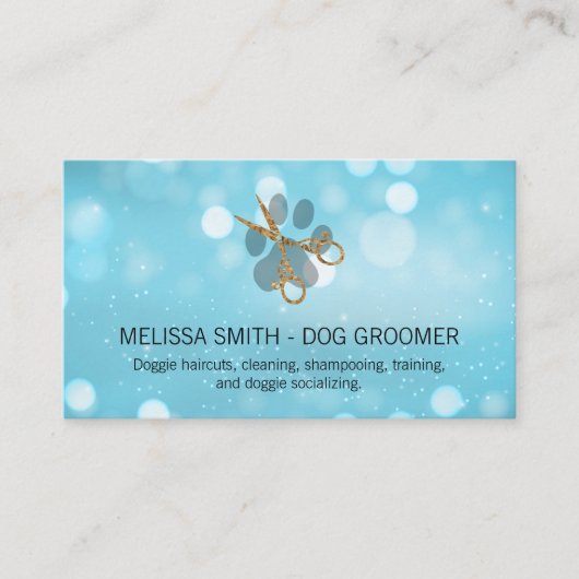 ドッグエレガントトリマー | Blue Boke 名刺 (正面)