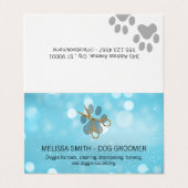 ドッグエレガントトリマー | Blue Boke 名刺 (外部フラット)